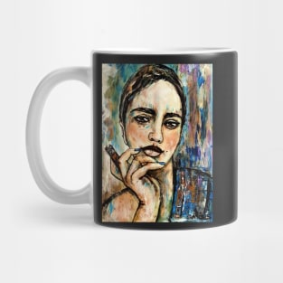 Smoking lady Mug